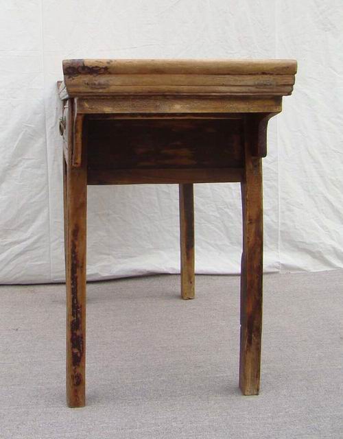三抽翘头桌|table