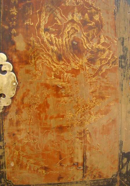 描金书箱|dold gilt trunk