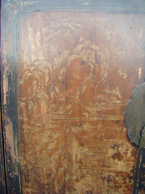 描金书箱|gold gilt trunk