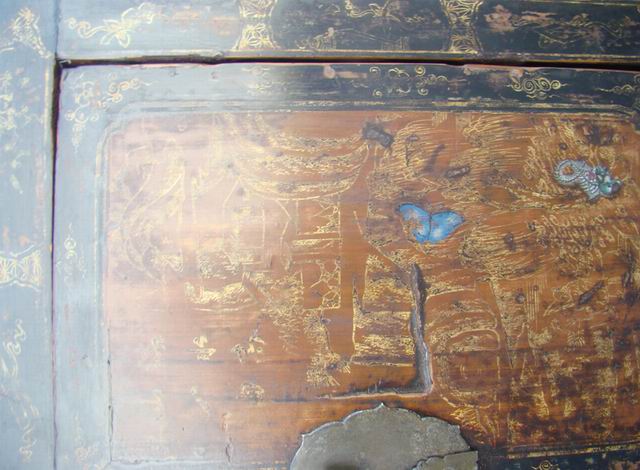 描金书箱|gold gilt trunk